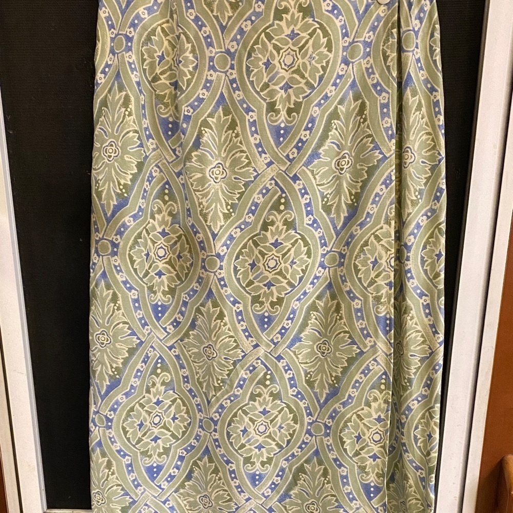 Sag Harbor Elegant Patterned Midi Wrap Fairycore Skirt